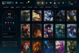 Fullacesso - Conta De 2012 - 90 Skins - Level 158 - 160 Camp - League of Legends LOL