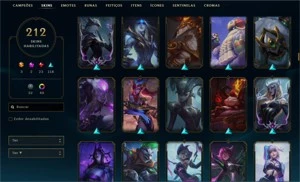 Conta de LoL + 200 skins - League of Legends