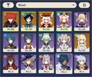 Genshin Impact Diluc, Venti e Klee rank 41