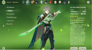 PROMOÇÃO Conta endgame Alhaitham Bis, Ayato Bis, Yelan Bis, - Genshin Impact