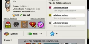 Conta HABBO com (Estátua do Chute de KungFu)