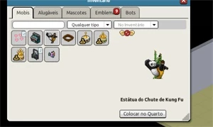 Conta HABBO com (Estátua do Chute de KungFu)