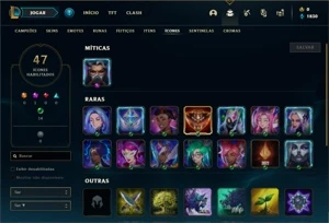 Conta bronze 1 com 30 Champs e 9 Skins - League of Legends LOL