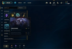 Conta bronze 1 com 30 Champs e 9 Skins - League of Legends LOL