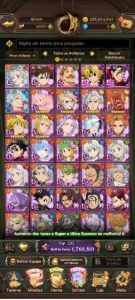 Conta iniciante de 7ds com Meliodas nemesis