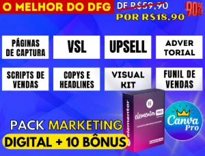 Pack Marketing Digital + 10 Bônus + Entrega Automática