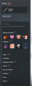 CONTA GLOBAL + SKIN E MEDALHAS - Counter Strike CS