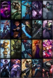 CONTA DIAMANTE 4 SKINS E ICONES RAROS - League of Legends LOL