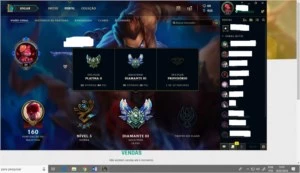 Conta League of Legends D4 LOL
