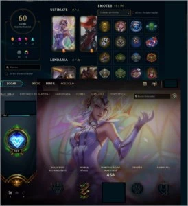 Conta de lol level 130, gold 5 na temporada passada - League of Legends