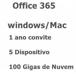 conta do Office 365 1 ano  5 dispositivos WIN/MAC