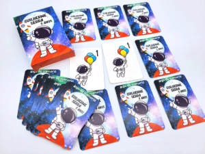 Jogo da Memória Astronauta 12 Pares com Caixa - Artesanato e Personalizados