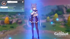 Keqing, Mona ar 5 américa - Genshin Impact