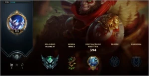 Conta league of legends - Platina 4 - mmr alto - 22 skins LOL
