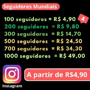 1000 Seguidores Instagram - Seguidores Mundiais