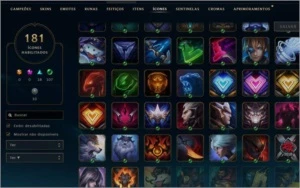 LOL BR - Platina 5 SoloQ, Icone Rengar Chibi etc - League of Legends