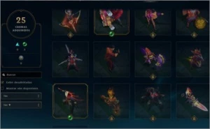 LOL BR - Platina 5 SoloQ, Icone Rengar Chibi etc - League of Legends