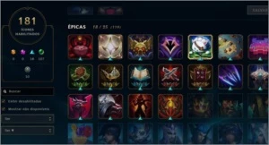 LOL BR - Platina 5 SoloQ, Icone Rengar Chibi etc - League of Legends