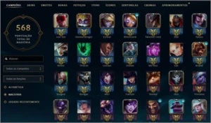 LOL BR - Platina 5 SoloQ, Icone Rengar Chibi etc - League of Legends