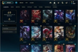CONTA DIAMANTE 2 67% WINRATE SMURF - League of Legends LOL