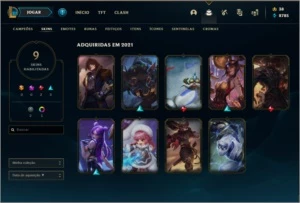 CONTA DIAMANTE 2 67% WINRATE SMURF - League of Legends LOL