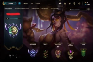 CONTA DIAMANTE 2 67% WINRATE SMURF - League of Legends LOL