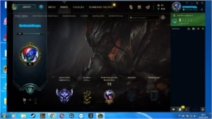 CONTA DIAMANTE LOL, LEVEL 42 SMURF WIN RATE OTIMO! - League of Legends