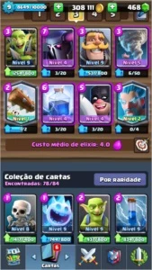 Clash Royale 300 mil de ouro lvl 9