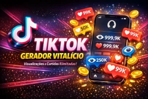 TikTok Gerador de Visualizações e Curtidas – Vitalício