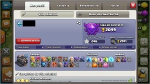 Conta Clash of Clans CV9 - Semi-Full + 773 Gemas
