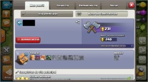 Conta Clash of Clans CV9 - Semi-Full + 773 Gemas