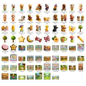 Kit Digital Bobbie Goods 35 Fundos + 212 PNG - eBooks