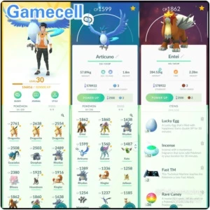 Conta Pokémon GO Nível 30 Time Instinct - Lendários