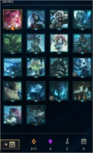 Conta LoL season 5, 133 skins - League of Legends