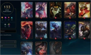 Conta LoL season 5, 133 skins - League of Legends