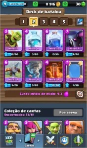 Conta clash royale arena 11 super barato