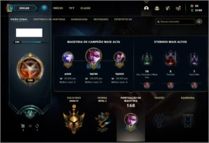 Conta ouro 4 com 56 champs e 29 skins ( MAIN ADC ) - League of Legends LOL