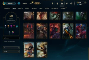 Prata 2 com 80 Champs e 38 Skins - League of Legends LOL