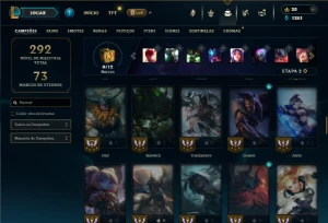 Prata 2 com 80 Champs e 38 Skins - League of Legends LOL