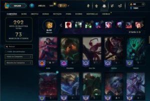 Prata 2 com 80 Champs e 38 Skins - League of Legends LOL