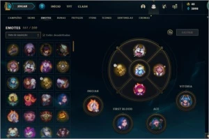 Conta lol Platina Season 11 com 300 skins barata - League of Legends