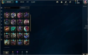 Conta lol Platina Season 11 com 300 skins barata - League of Legends