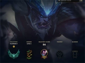 Vendo conta Platina 4 com passe do evento - League of Legends LOL