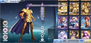 CONTA SAINT SEIYA AWAKENING, LVL45, 4 LV 80 SHAKA CLOTH SSA