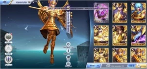 CONTA SAINT SEIYA AWAKENING, LVL45, 4 LV 80 SHAKA CLOTH SSA