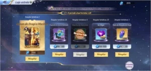 CONTA SAINT SEIYA AWAKENING, LVL45, 4 LV 80 SHAKA CLOTH SSA