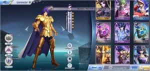 CONTA SAINT SEIYA AWAKENING, LVL45, 4 LV 80 SHAKA CLOTH SSA