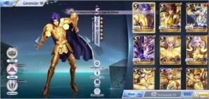 CONTA SAINT SEIYA AWAKENING, LVL45, 4 LV 80 SHAKA CLOTH SSA