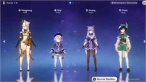 Ar36 3x5* Venti + Keqing + Qiqi + Ningguang C5 - Genshin Impact