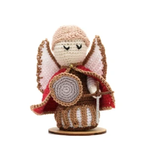 São Miguel Arcanjo em amigurumi - Artesanato e Personalizados